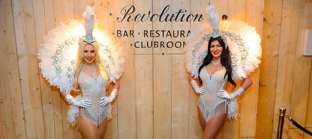 Las Vegas Feather Showgirls for hire in the UK