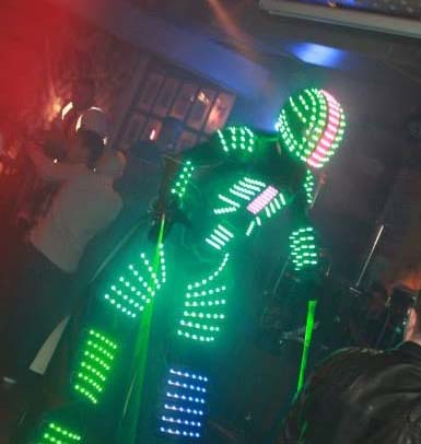 Glowbot LED Robot for hire