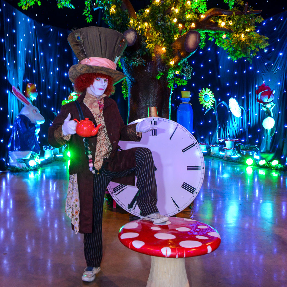 Alice In Wonderland Themed Event Party Mad Hatter for hire UK