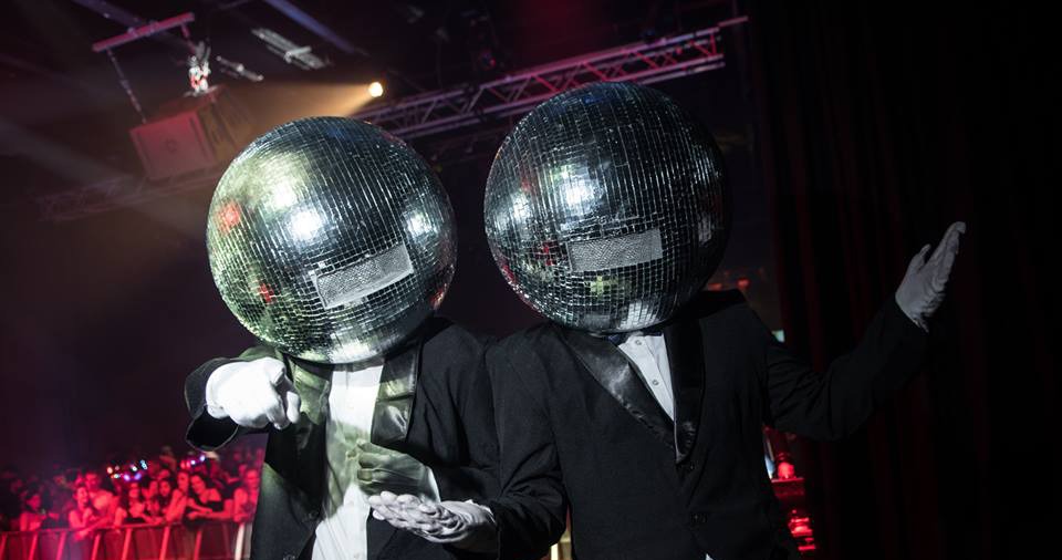 Disco Ball Head Act, Mirror Ball Head Act for hire