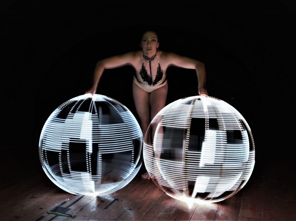 LED Hula Hooper Act Performer for hire