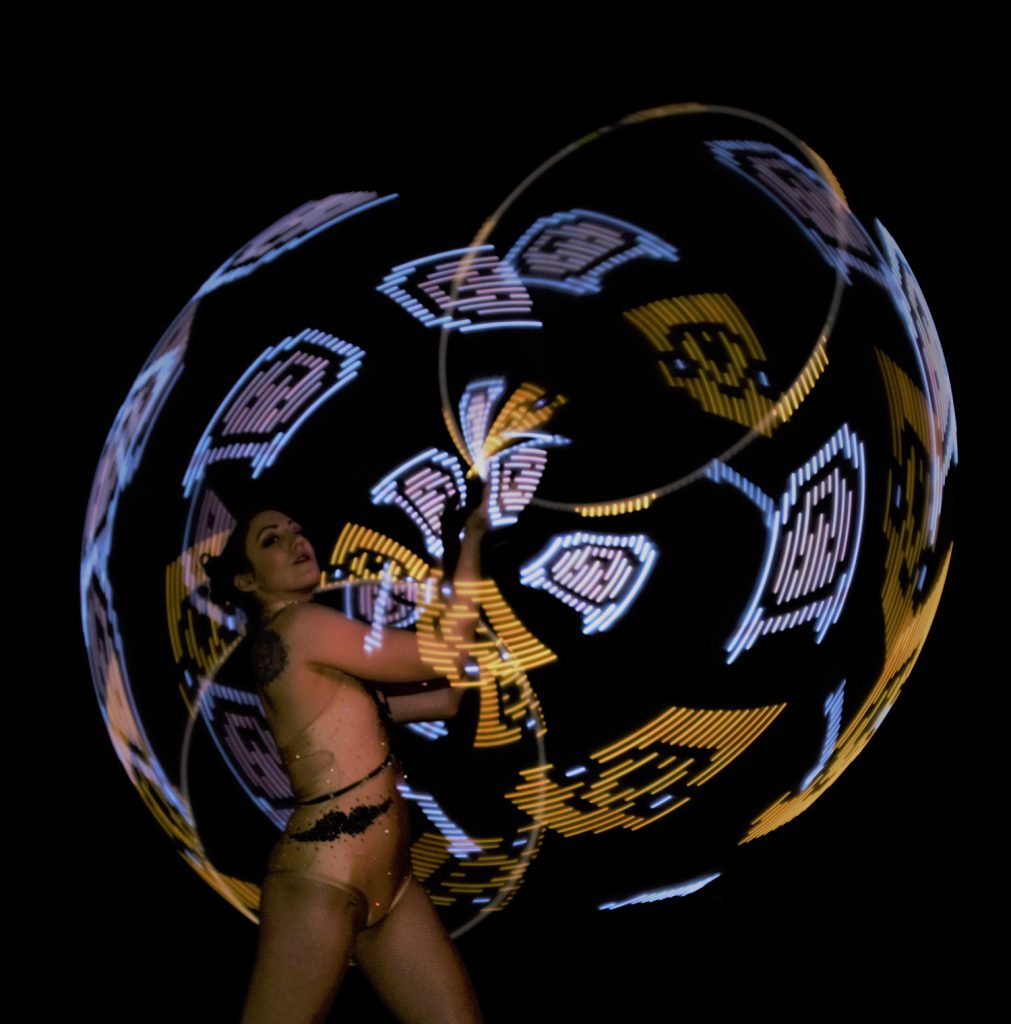 LED Hula Hooper Act Performer for hire