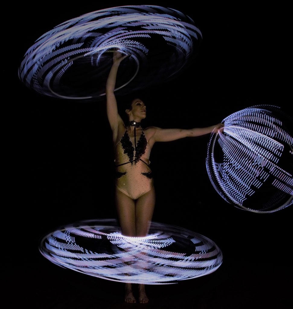 LED Hula Hooper Act Performer for hire