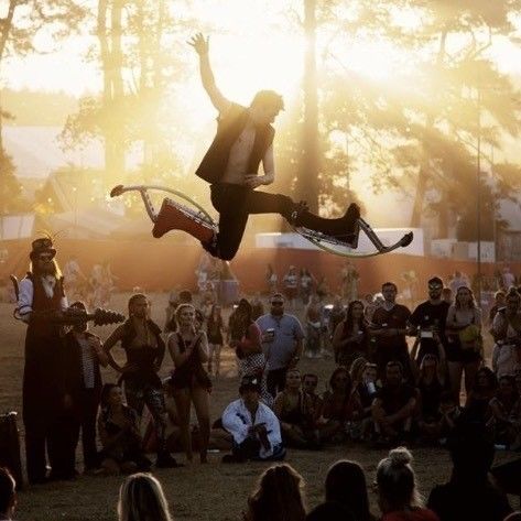 Bouncy Stilt Performers for hire