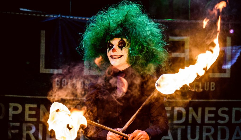 Halloween Fire Performers for Meet & Greet