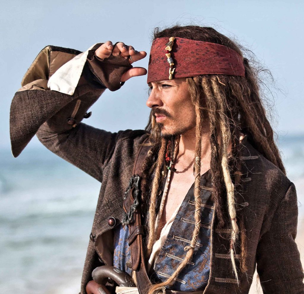 Jack Sparrow Character Pirates Of The Caribbean themed event for hire